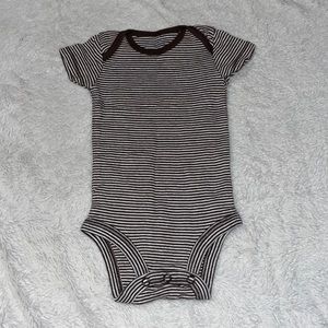 (3 for $10) carters brown striped  bodysuit